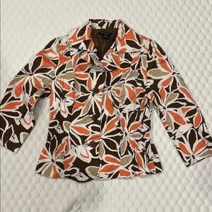 Sunny Taylor floral blazer size small